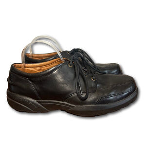 Dr Comfort Black Leather Diabetic ERIC Laced Shoes Men Style 5610 Sz 10.5 W